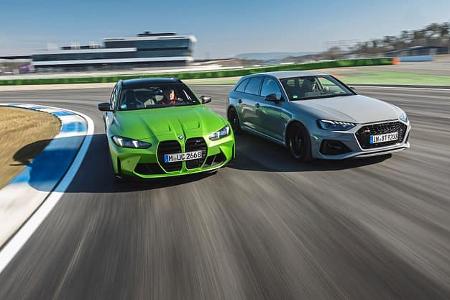 Audi RS4 Avant und BMW M3 Touring Audi RS4 Avant und BMW M3 Touring