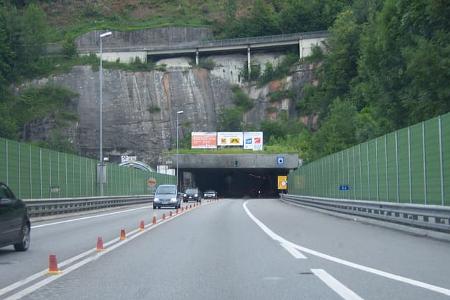 05/2025 Rheintal/Walgau Autobahn A14 Richtung Deutschland vor dem Pfändertunnel