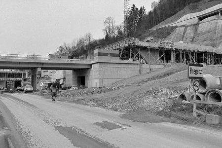 05/2025 Bauarbeiten Pfändertunnel 1974 bis 1980