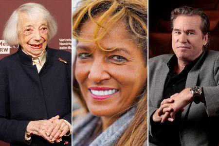 Collage aus Margot Friedländer, Nadja Abd el Farrag und Val Kilmer Collage aus Margot Friedländer, Nadja Abd el Farrag und Val Kilmer
