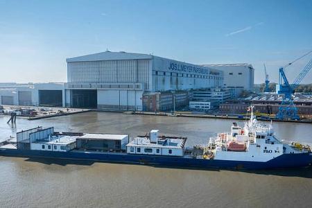 Transport, Offshore-Park, Dolwin Delta, Mayer Werft Transport, Offshore-Park, Dolwin Delta, Mayer Werft