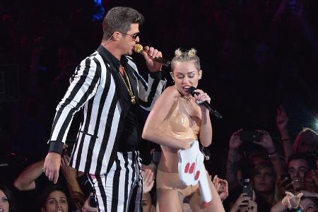 Miley Cyrus und Robin Thicke