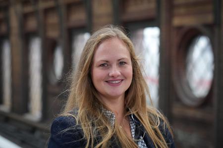 Julia Kuhfuß, hier in Berlin, leitet das Vorhaben 