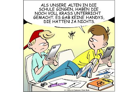 Cartoons zu trendigen Themen