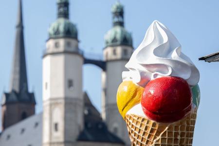 Das perfekte Wetter für Eis.