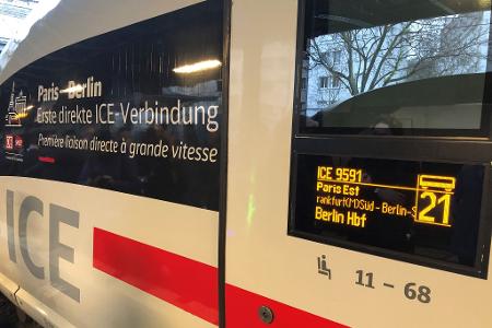 Seit einem halben Jahr kommen Zugreisende mit einem Direkt-ICE in acht Stunden von Berlin nach Paris. (Archivbild)