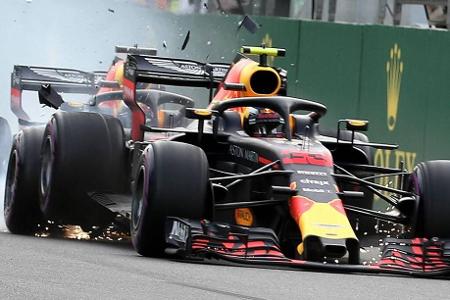 Aserbaidschan-GP 2018: Verstappen gegen Daniel Ricciardo - In Baku eskaliert 2018 die Rivalität zwischen Verstappen und Ricciardo. Am Ende von Start/Ziel knallt der Australier Verstappen ins Heck, beide Bullen fallen aus. Ein Rennunfall, nicht wenige Beobachter aber unterstellen Verstappen ein zu abruptes Bremsmanöver und Auflaufenlassen des Rivalen.