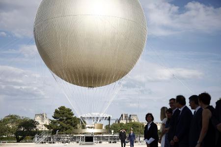 Vom 21. Juni an steigt der Olympia-Ballon in Paris wieder in den Abendhimmel. Vom 21. Juni an steigt der Olympia-Ballon in Paris wieder in den Abendhimmel.