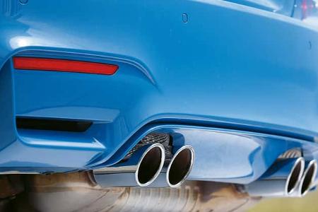 BMW M4 Coupé, Auspuff, Endrohre
