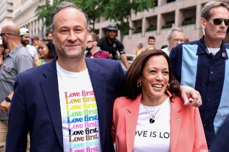 Douglas Emhoff und Kamala Harris