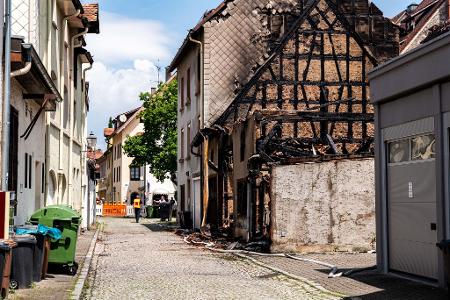 Es ist noch unklar, wie der Großbrand in der Innenstadt von Villingen ausbrechen konnte.