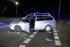 Coesfeld, Konrad-Adenauer-Ring/ Autos zusammengestoßen