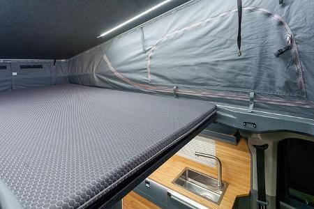 Campervan Pureflexx Escape 500 Schlafplatz im Aufstelldach