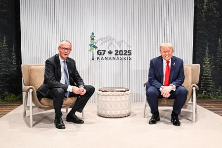 Vorletzte Woche trafen sich die beiden im Oval Office, jetzt sehen sie sich in den Rocky Mountains wieder. 