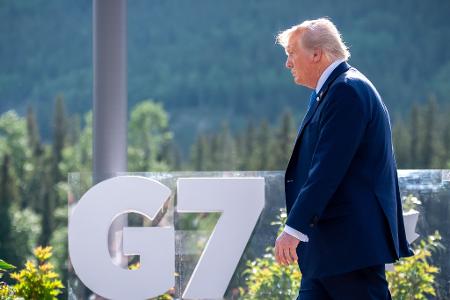 Da waren es nur noch sechs: Trump verlässt G7-Gipfel