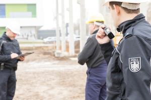 Zoll kontrollierte Baugewerbe in München