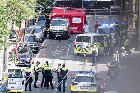 An einem Zebrastreifen wurde das Kind von einem Einsatzwagen der Polizei erfasst. An einem Zebrastreifen wurde das Kind von einem Einsatzwagen der Polizei erfasst.