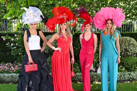Neben ausgefallenen Hüten stehen in Ascot vor allem...