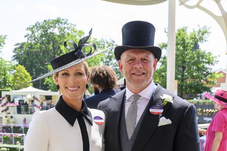 Prinzessin Annes Tochter Zara und ihr Mann Mike Tindall waren ebenfall zu Gast auf der Rennbahn vor den Toren Londons, genauso wie...