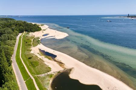 Eine exzellente Badewasserqualität wurde auch in der Nähe des Falckensteiner Strands nördlich von Kiel gemessen. Eine exzellente Badewasserqualität wurde auch in der Nähe des Falckensteiner Strands nördlich von Kiel gemessen.