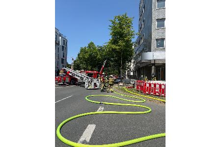 Blick auf die Einsatzstelle. Foto: Feuerwehr Essen Blick auf die Einsatzstelle. Foto: Feuerwehr Essen
