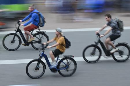 E-Bikes dominieren den deutschen Fahrradmarkt. (Archivbild)