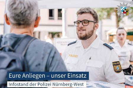 Infostand der Polizeiinspektion Nürnberg-West Infostand der Polizeiinspektion Nürnberg-West
