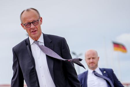 Merz auf dem Weg zum Nato-Gipfel