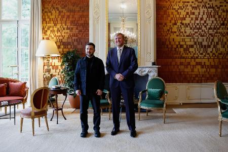 Zu Gast beim König: Selenskyj.
