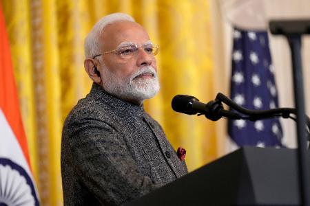 Indiens Premierminister Modi: Das Land könnte vom Zollstreit zwischen den USA und China profitieren (Archivbild) Indiens Premierminister Modi: Das Land könnte vom Zollstreit zwischen den USA und China profitieren (Archivbild)