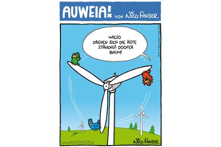 Alltäglicher Humor und Vögel