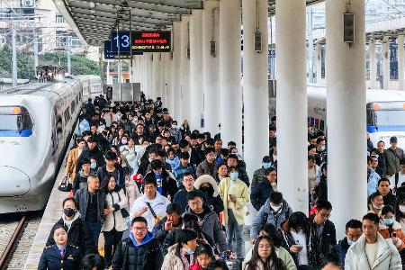 In China gelten die großen Feste als Hauptreisezeit. (Archivbild)