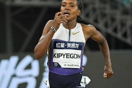 Kipyegon verpasst Vier-Minuten-Marke über die Meile Kipyegon verpasst Vier-Minuten-Marke über die Meile