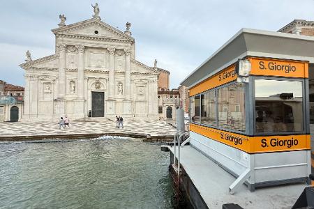 Die Kirche auf der Laguneninsel San Giorgio.
