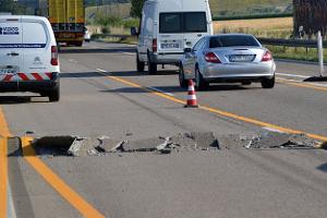 "Blow up" auf der Autobahn A5