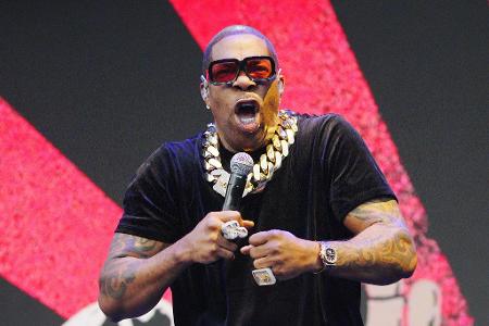 Busta Rhymes bei einem Auftritt auf der Other Stage während des Glastonbury Festivals in Worthy Farm in Somerset.