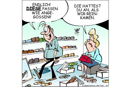 Cartoons zu trendigen Themen