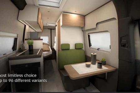 Bürstner Habiton Sprinter (2026) Sitzgruppe grün