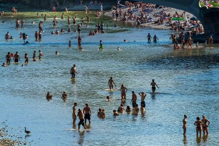 Abkühlung in der Isar