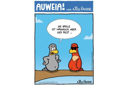 Alltäglicher Humor und Vögel