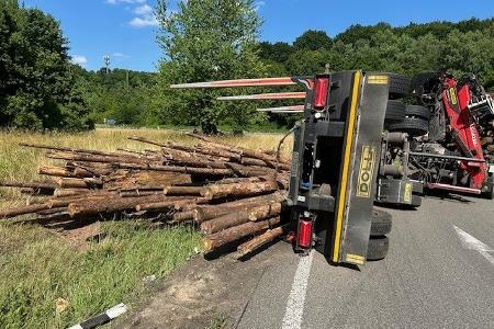 Verunfallter Sattelzug A62 Verunfallter Sattelzug A62