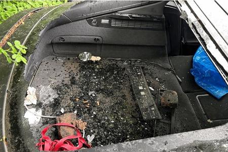 beschädigter Audi