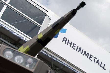 Das Flugabwehr-Geschütz Skyranger von Rheinmetall bei der Berliner Luft- und Raumfahrtausstellung (ILA) im Jahr 2024. Die Waffenschmiede boomt. 
