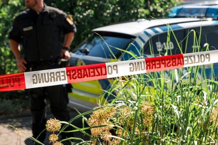 Die Kriminalpolizei sicherte am Tatort Spuren.