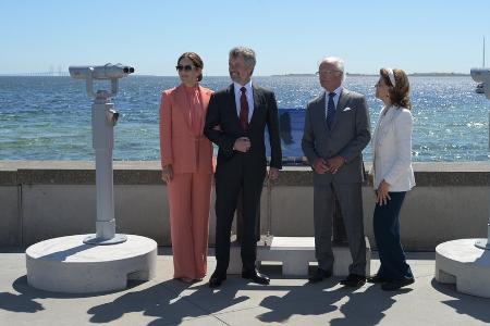 Öresundbrücke: Carl Gustaf und Silvia feiern mit Frederik und Mary Öresundbrücke: Carl Gustaf und Silvia feiern mit Frederik und Mary