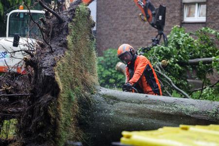 Heftige Unwetter gab es im Westen Deutschlands.