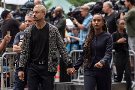 Chance Combs (rechts) und Quincy Brown (links), Tochter und Sohn von Sean 