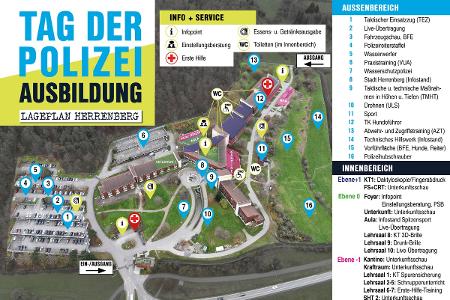 Übersicht der Vorführungen und Mitmachstationen (Lageplan) Übersicht der Vorführungen und Mitmachstationen (Lageplan)
