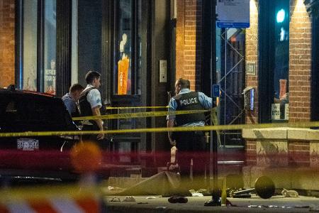 Vor einem Nachtclub in Chicago sind tödliche Schüsse gefallen. Vor einem Nachtclub in Chicago sind tödliche Schüsse gefallen.