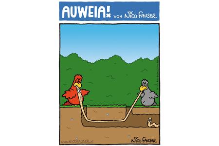 Alltäglicher Humor und Vögel
